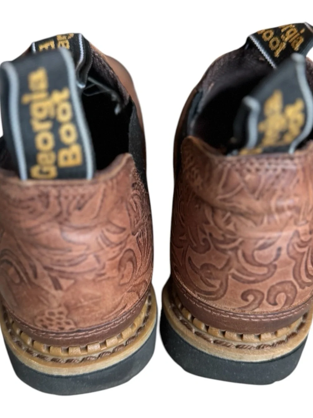 Georgia Boot embossed brown